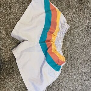 Kids Colorful Striped Swim Trunks